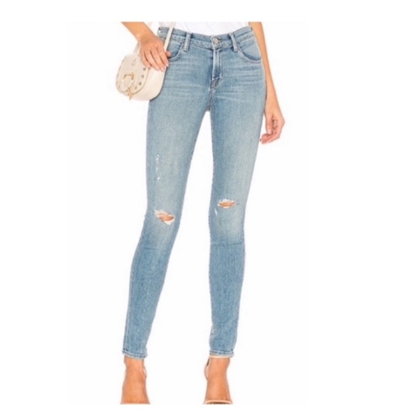 J Brand Super Skinny MidRise Jeans- 24 - Picture 1 of 7